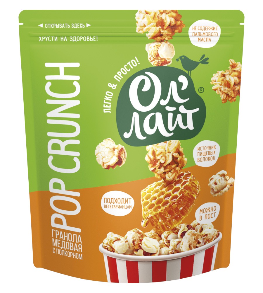 PopCrunch granola with popcorn Ol'Light® 40g