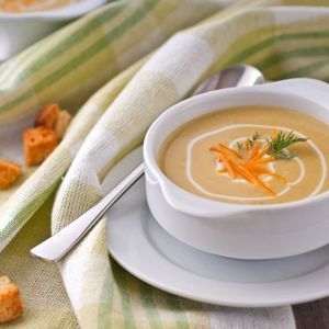 Protein vegetable soup puree