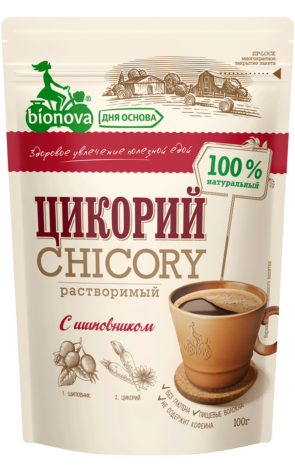 Soluble сhicory Bionova® with rosehip extract 100g
