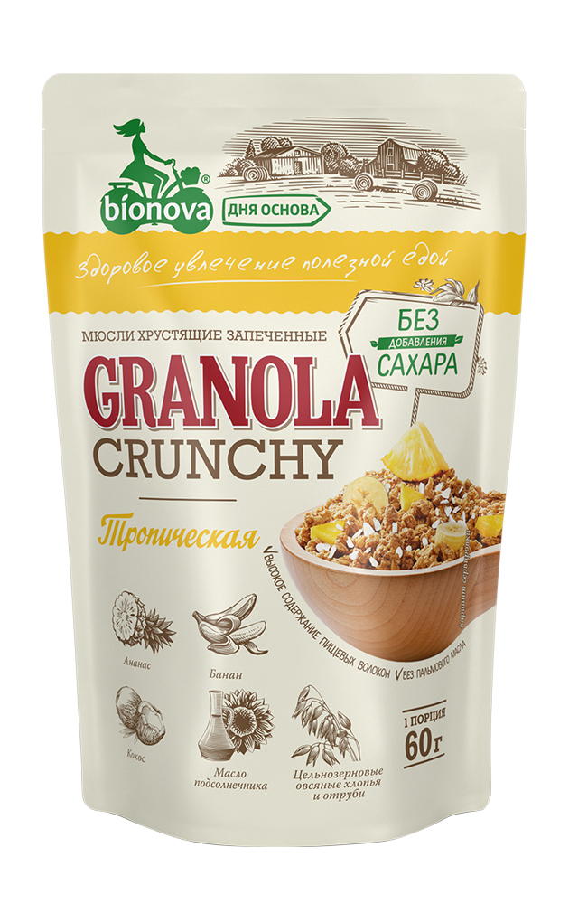 Granola Bionova® Sugar-Free Tropic 60g