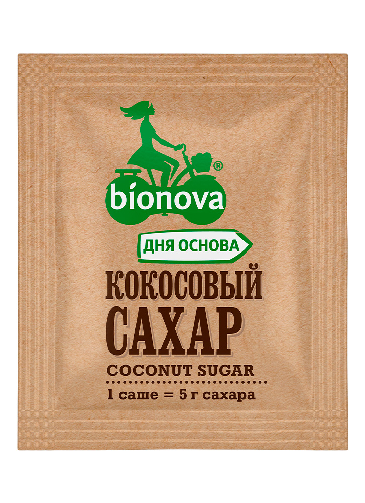 Купить кокосовый сахар bionova® саше - 60 шт. от производителя