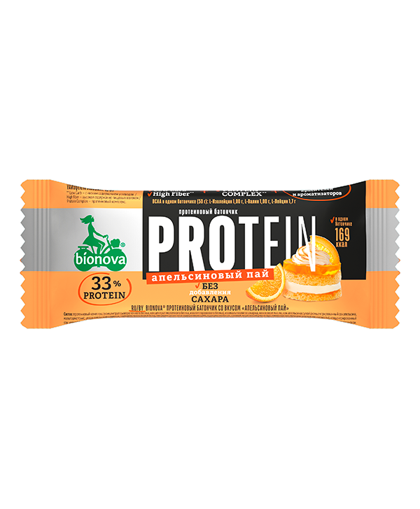 Купить протеиновый батончик bionova® апельсиновый пай 50 г от производителя