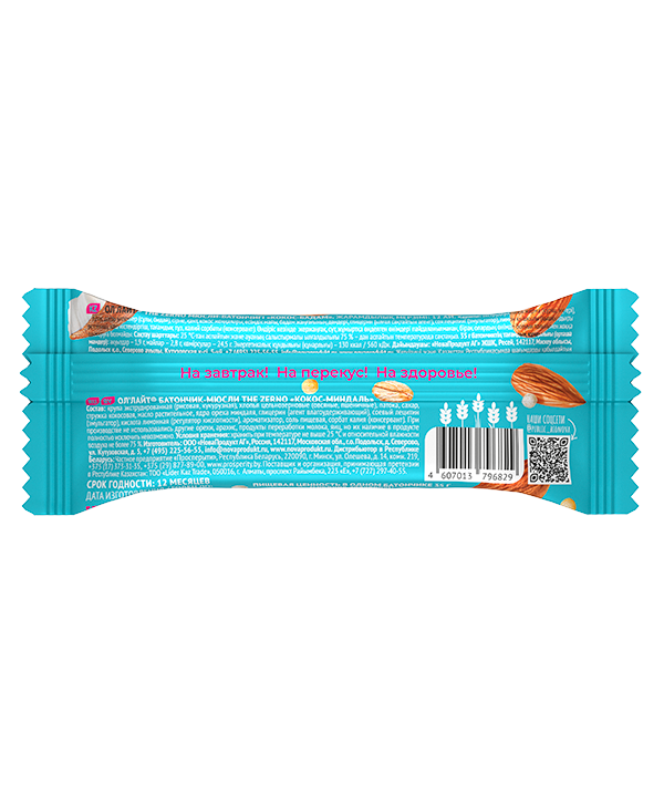 Купить злаковый батончик ол'лайт® кокос и миндаль от производителя