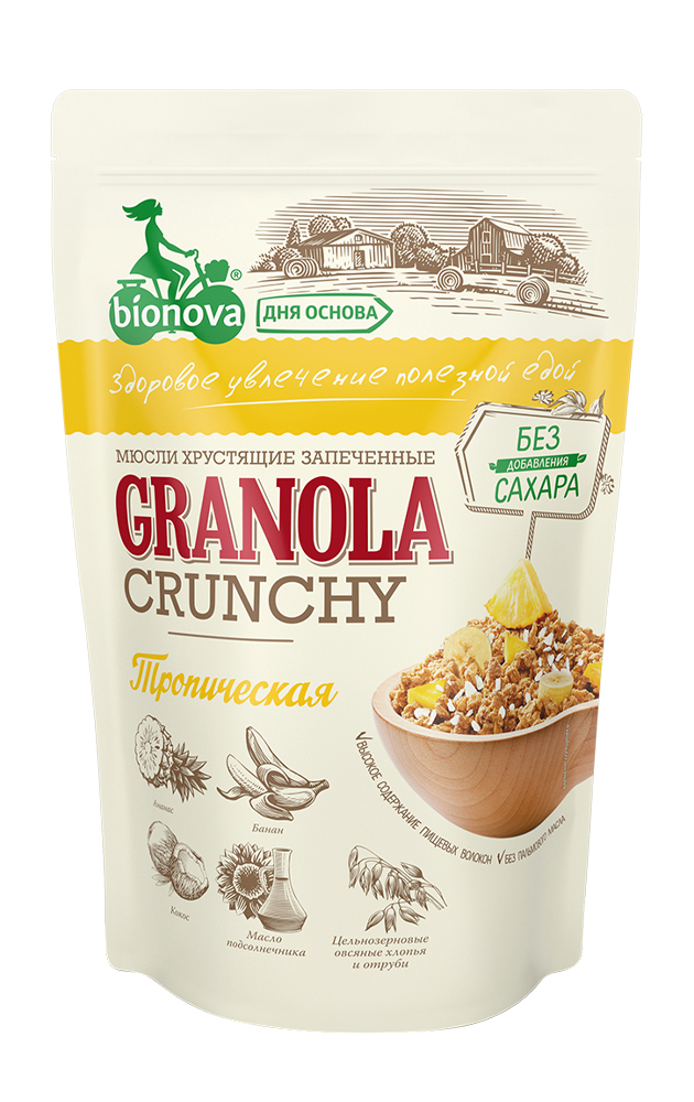 Granola Bionova® Sugar-Free Tropic 400g