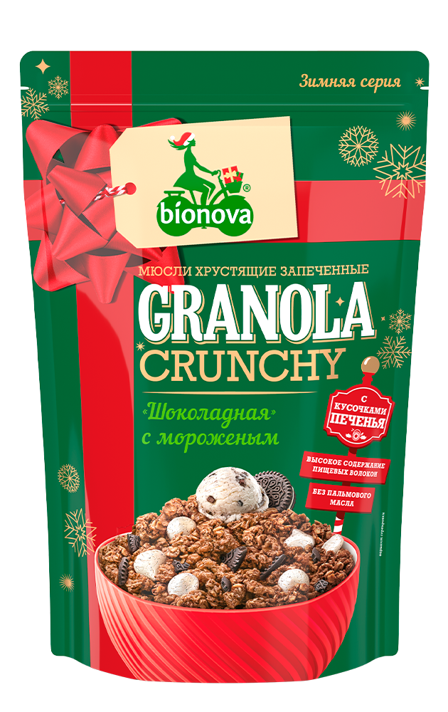 Купить гранола (мюсли) bionova® шоколадная с мороженым 400г от производителя