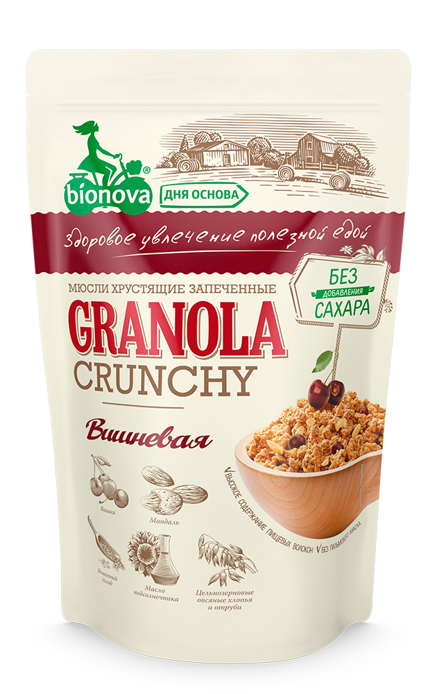 Granola Bionova® Sugar-Free with Cherry 400g