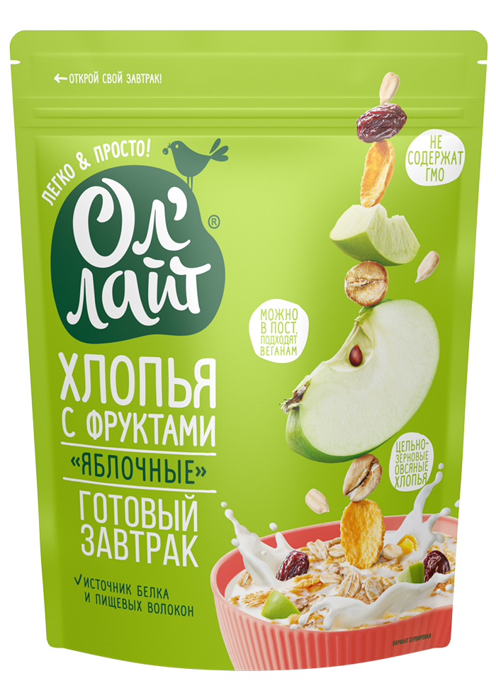 Flakes with fruits "Apple" 300g