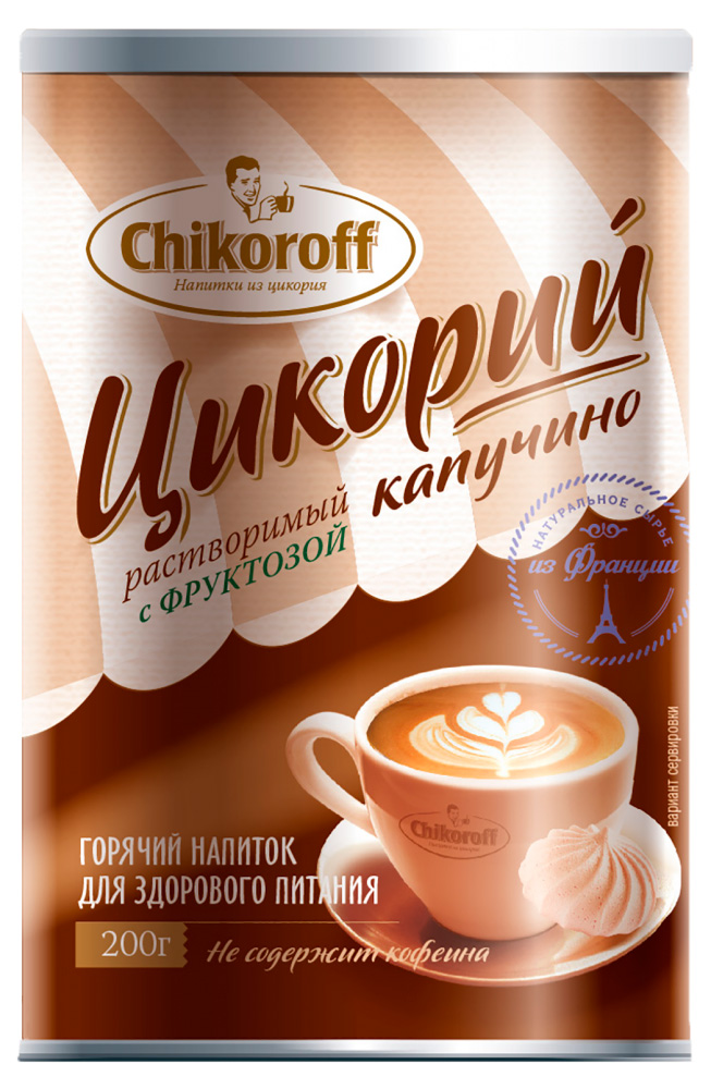 Купить цикорий капучино с фруктозой chikoroff® 200г от производителя