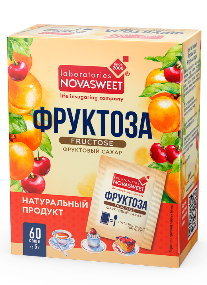 Fructose Novasweet® sachet - 60 pcs.